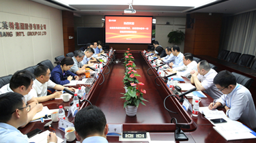 省国贸集团党委副书记、总司理孙建华一行到8188cc威尼斯集团调研指导